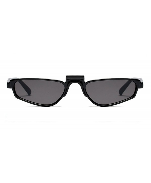 Super Skinny Thin Small Narrow Sunglasses for Women Men Geometric Frame ...
