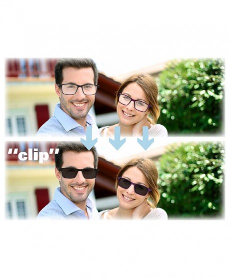 Reading Glasses With A Magnetic Sunglasses Clip On Polarized Lens Unisex Demi Cp17ynrq2ex