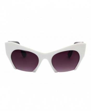 Buy Gold Black Grey Rimless Cat Eye OJOS OJ S15227-C1 Sunglasses