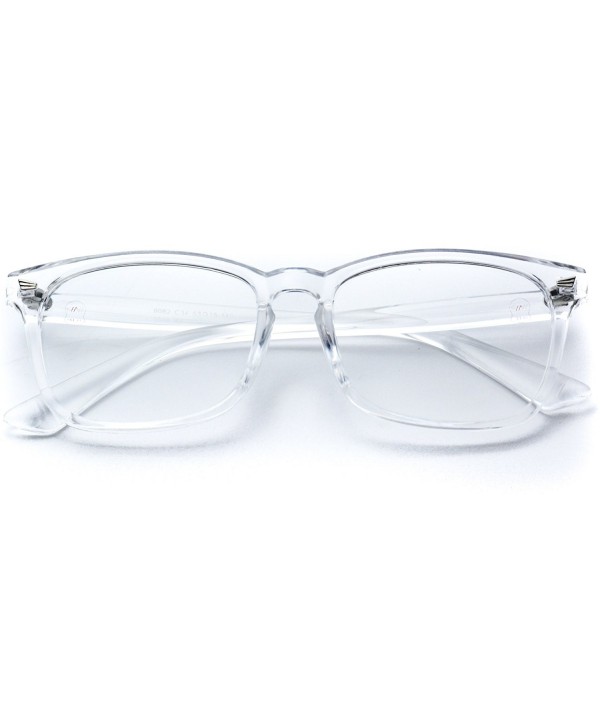 Classic Rectangular Retro Clear Glasses 