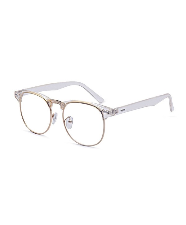 glasses with transparent lenses