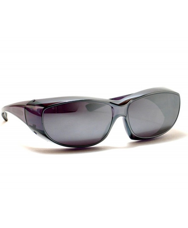 Silver Mirror Sun Shield Sunglasses Medium Size Fits Over Prescription ...