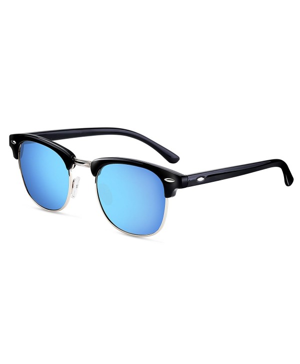 men's polarized clubmaster sunglasses