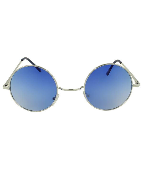 Retro Fashion Lennon Style Round Frame Sunglasses Blue C111f79r56d 