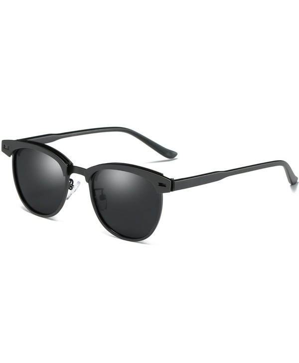Semi Rimless Polarized Sunglasses Women Men Retro Brand Sun Glasses ...