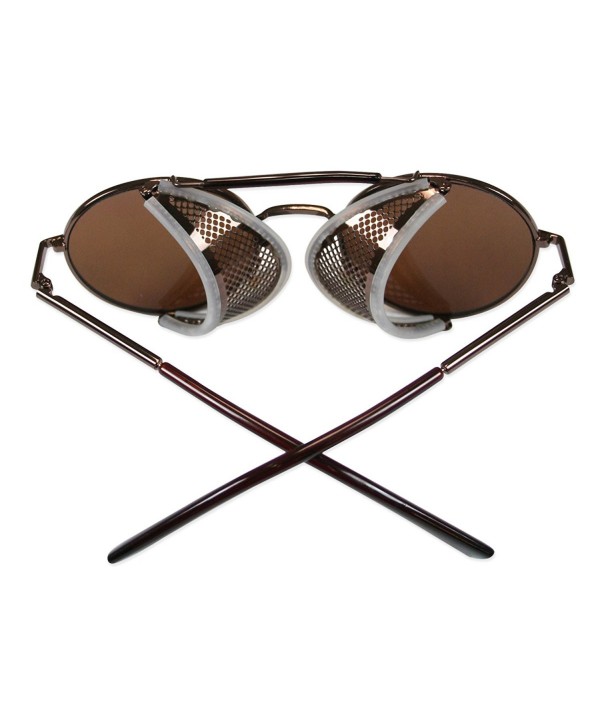 Men's Chrononaut Steampunk Sunglasses - Brown - C6125H3I8HN