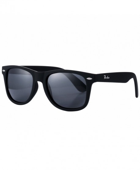 Pa2140 Classic Polarized Wayfarer Sunglasses Unisex Square Frame Black Lensmatte Black Frame 