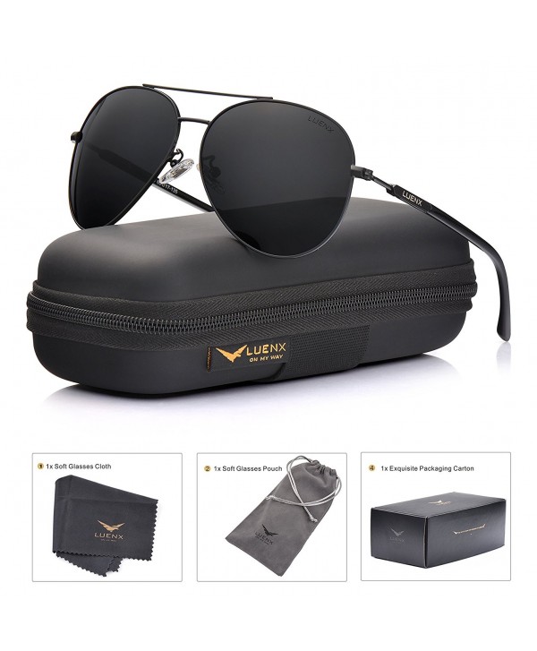 Men Aviator Sunglasses Polarized Women - UV 400 with case 60MM - 13 ...