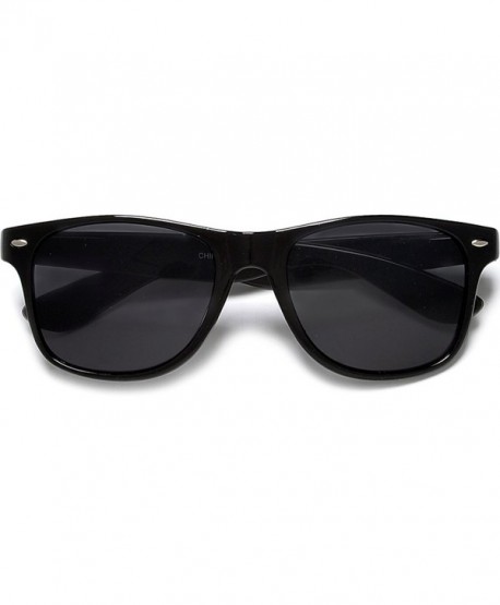 Super Dark Lens Retro Black Wayfarer Sunglasses - Super Dark - CH11NW7FJT7